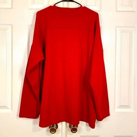 ARIZONA RED LONG SLEEVE HENLEY XL - Picture 1 of 4